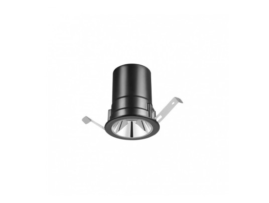 BIRDY RECESSED ROUND-8W-TRIAC DIM-3000K-IP40 BLACK