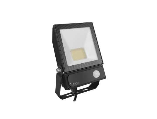 FLOODLIGHT-50W-3000K-IP65-BLACK-IR SENSOR